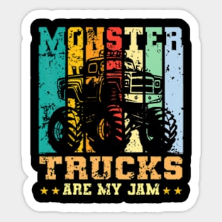 Monster Truck Car For Birthday Boy Youth  Adults Sticker